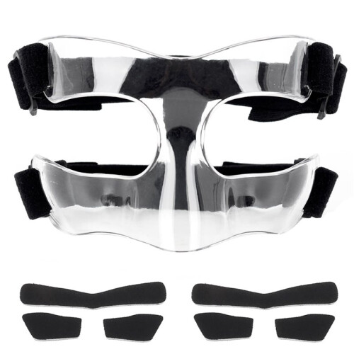 5X Nose Guard for Broken Nose, Adjustable Face Guard Sports Training Face Mask Nose Protector with Padding 1