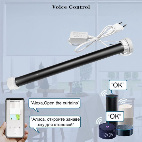 Motorize-Roller Blind Motor  Life App Shutter Shade Engine for 38mm Tube Voice  Control EU Plug 1