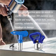 6X 517 Airless Tip & Guard Combo for Standard Airless Paint for Spray-Painting, Coating, Putty, Oil Paint, Water Paint