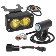 2X Dirtbike Headlight Kit Yellow Light with Light for Sur-Ron X260 Talaria Sting R MX4 PC Len