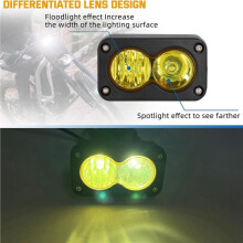 2X Dirtbike Headlight Kit Yellow Light with Light for Sur-Ron X260 Talaria Sting R MX4 PC Len