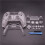 2X Full Set Clear Housing Shell for PS5 Controller Custom with Buttons,Touchpad Cover&Transparent Case Skin Kit 8
