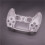 2X Full Set Clear Housing Shell for PS5 Controller Custom with Buttons,Touchpad Cover&Transparent Case Skin Kit 6