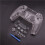 2X Full Set Clear Housing Shell for PS5 Controller Custom with Buttons,Touchpad Cover&Transparent Case Skin Kit 4