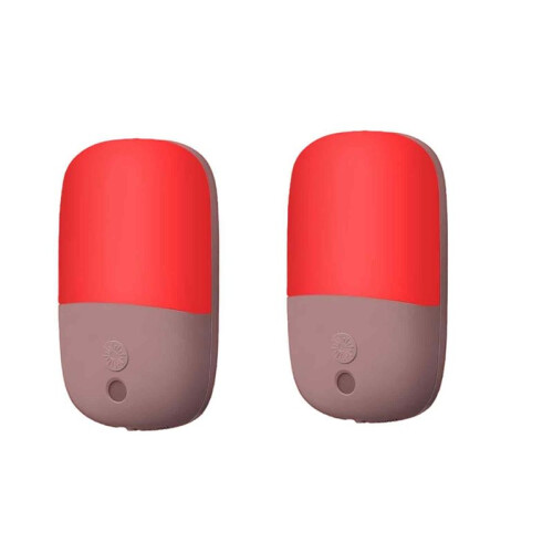 4 Pack 670nm Red Light Night Light for Sleep, with Dusk to Dawn Sensor, LED Night Light Plug Into Wall EU Plug 1