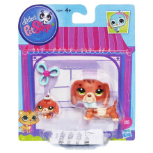 Hasbro Littlest Pet Shop LPS Cane Dachshund e Cucciolo