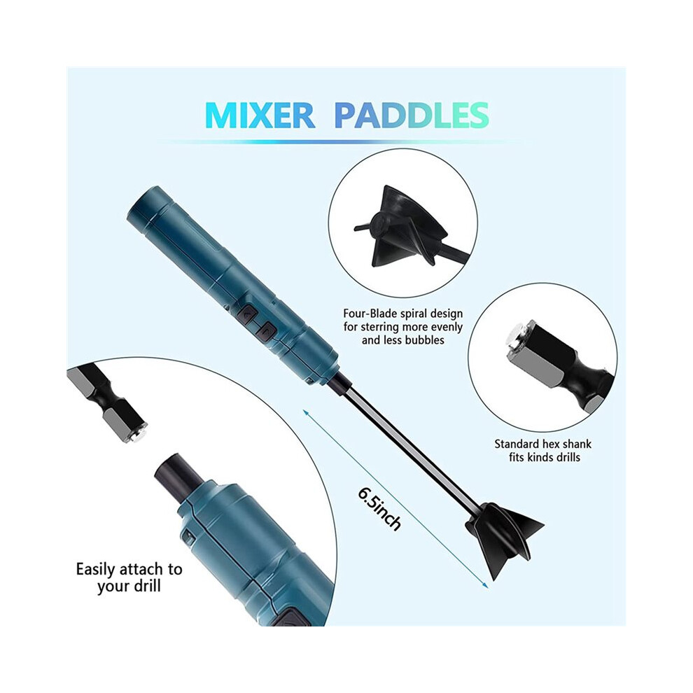 2X Handheld Rechargeable Epoxy Resin Mixer Resin Mixer Electric Epoxy Stirrer For Resin Resin Molds Silicone Molds 4712452256626