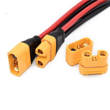 3X AS150U-F Female Connector 2.0mm Banana  18AWG Anti-Ignition with Signal Pin Lithium Battery Waterproof Socket