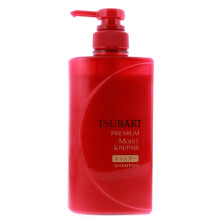 Tsubaki Premium Moist Shampoo 490ml - Reparerar skadat hår och återställer fukt & glans.