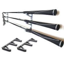 [JINTECH] Soporte Organizador para Palos de Golf, Expositor de Pared, Colgador, Rack, Montaje, 3 Palos