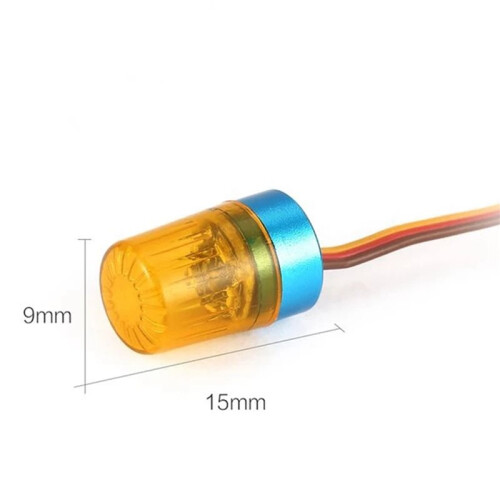 2X LED Lamp Strobing-Blasting/Flashing/Rotating Light for 1/10 RC Model Car 1:14  Tractor RC, 2