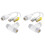 2X POE Splitter 2 in 1 Network Cabling Connector Three-Way RJ45 Connector POE Cable for IP Security Camera 1