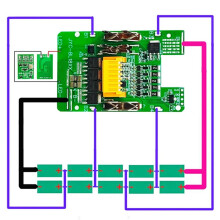 4X BL1830 Lithium Battery Case BMS PCBA Balance Charging Protection Board Shell for 18V BL1860B 6.0Ah