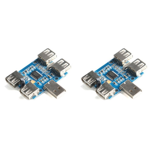 2X USB HUB USB2.0 Hub HUB 4-Port Controller USB Expansion Module GL850G Chip for USB Lighting and Related USB Devices