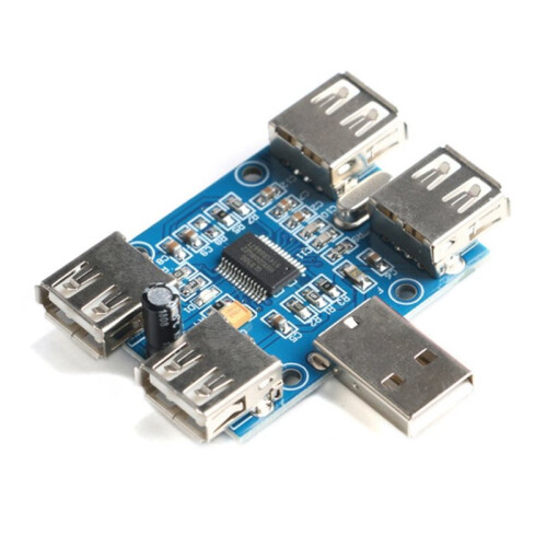 2X USB HUB USB2.0 Hub HUB 4-Port Controller USB Expansion Module GL850G Chip for USB Lighting and Related USB Devices 1
