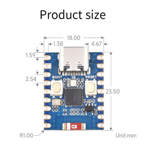 10X ESP32-S3-Zero Development Board ESP32-C3FN Module Compatibility WiFi  RISC-V Embedded Development Board 2