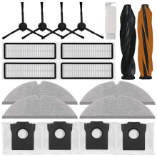 38PCS for D20 Robot Vacuum Accessories Replacement Parts Main Side Brushes Filters Mop Cloths Dust Bags