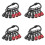 4X Upgrade Drill Bit Holder Key Chain 6pc, 1/4 Bit Holder for Impact Driver, for Screwdriver & Drill Bits 1