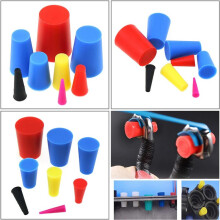 210-Teiliges Hochtemperatur-Silikon-Schutzstopfen-Set, 8 Größen, Bunte Konische Silikonstopfen für die Pulverbeschichtung