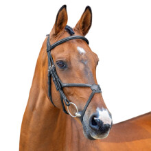 (Pony, Black) Velociti Leather Horse Grackle Bridle