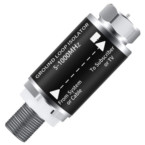 3X Ground Loop Isolator - Cable TV Audio Isolation Transformer, TV/Noise Eliminator 1