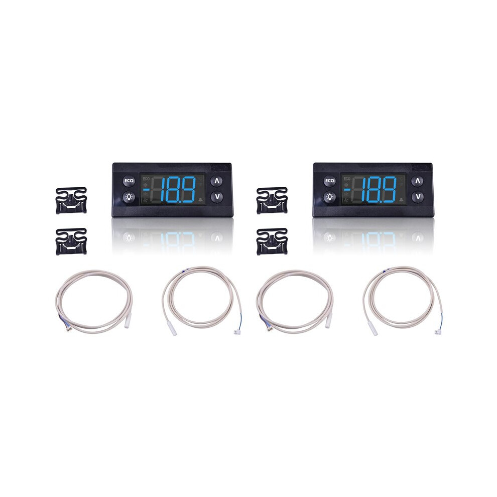 2X Erc112c Temperature Controller Kit, Electronic Refrigeration Controller With Sensor Compatible With 080G3491 6033278841383