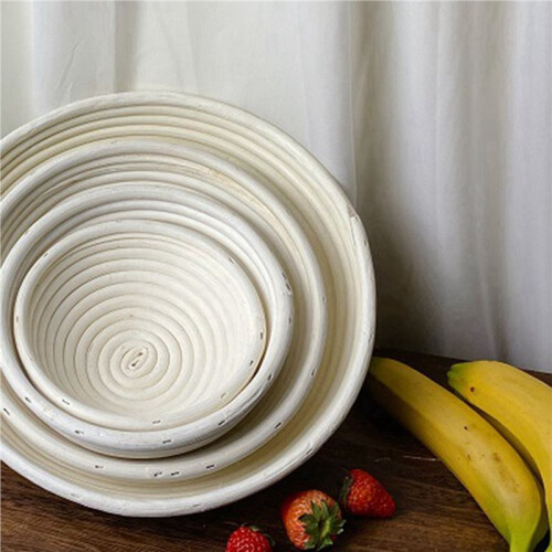 4X Round Rattan Bread Fermentation Basket Drying Storage Fermentation Basket Bread Fermentation Basket 2