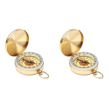 2X Camping Survivals Compass Glow in the Dark Compass Survivals Gear,Suitable for Outdoor Camping,Hiking and Exploring.