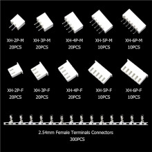 1380 Pièces Séries Kit de Connecteur JST-XH de 2,54 mm avec Embase de Broche Femelle de 2,54 mm et Prise D'Adaptateur de Connecteur de Boîtier