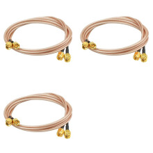 6Pcs RG316 Wire Jumper SMA Male to SMA Male WiFi Antenna Extension RF Coaxial Coax Cable Adapter Jumper(100cm)