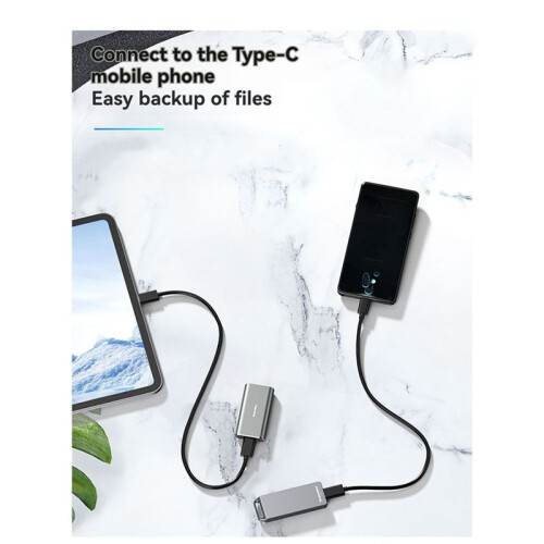 Blueendless Portable M.2 NVME SSD Enclosure 2242mm External Hard Drive Case with Type-C Interface for PC B 2