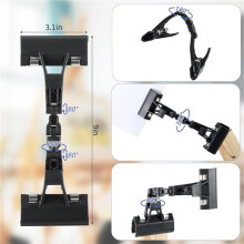 4X Easel Brush Clip with Twistable Copy Holder Clip,Paintbrush Holder Adjustable Foldable Paper-Copy Clips