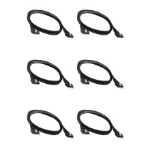 6pcs 50cm Professional Slim SFF 8654 8i Male to SFF-8654 SAS4.0 74Pin Cable for Server Controller Connector Cable