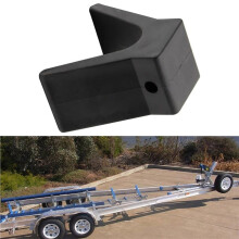 5X V-Stijl Boottrailer Boegstopblok Aanhangwagen Rubberen Boegstop Niet-Markerende Montagegat 2 Inch Breedte 4 Inch V-Spanwijdte