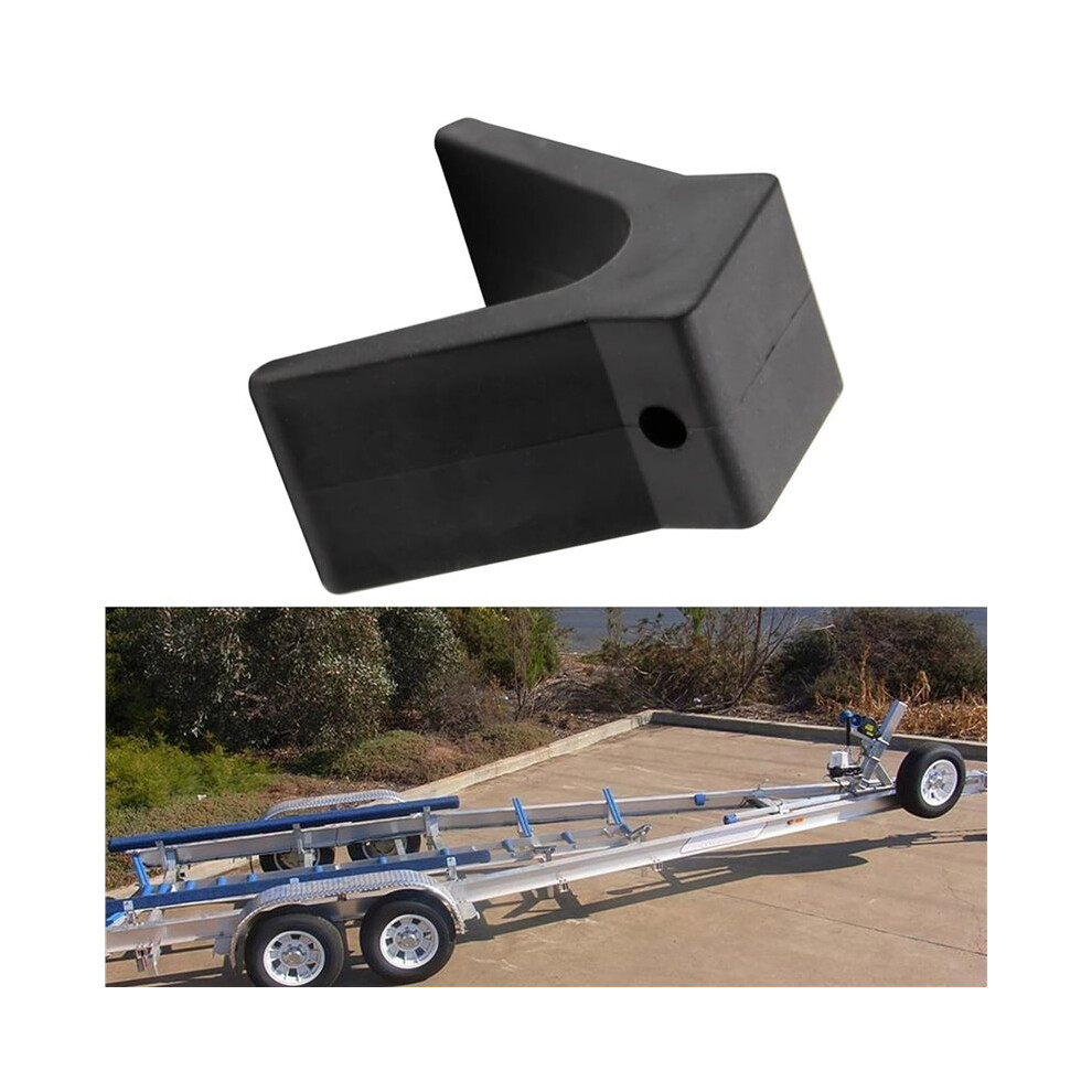 5X V-Style Boat Trailer Bow Stop Block Trailer Rubber Bow Stop Non Marking Mounting Hole 2 Inch Width 4 Inch V-Span 6033681253575
