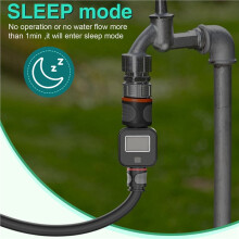 2X Water Flow Meter with Brass Metal Thread, Measures Ideal for RV Water Tank Filling, Garden Hose Watering