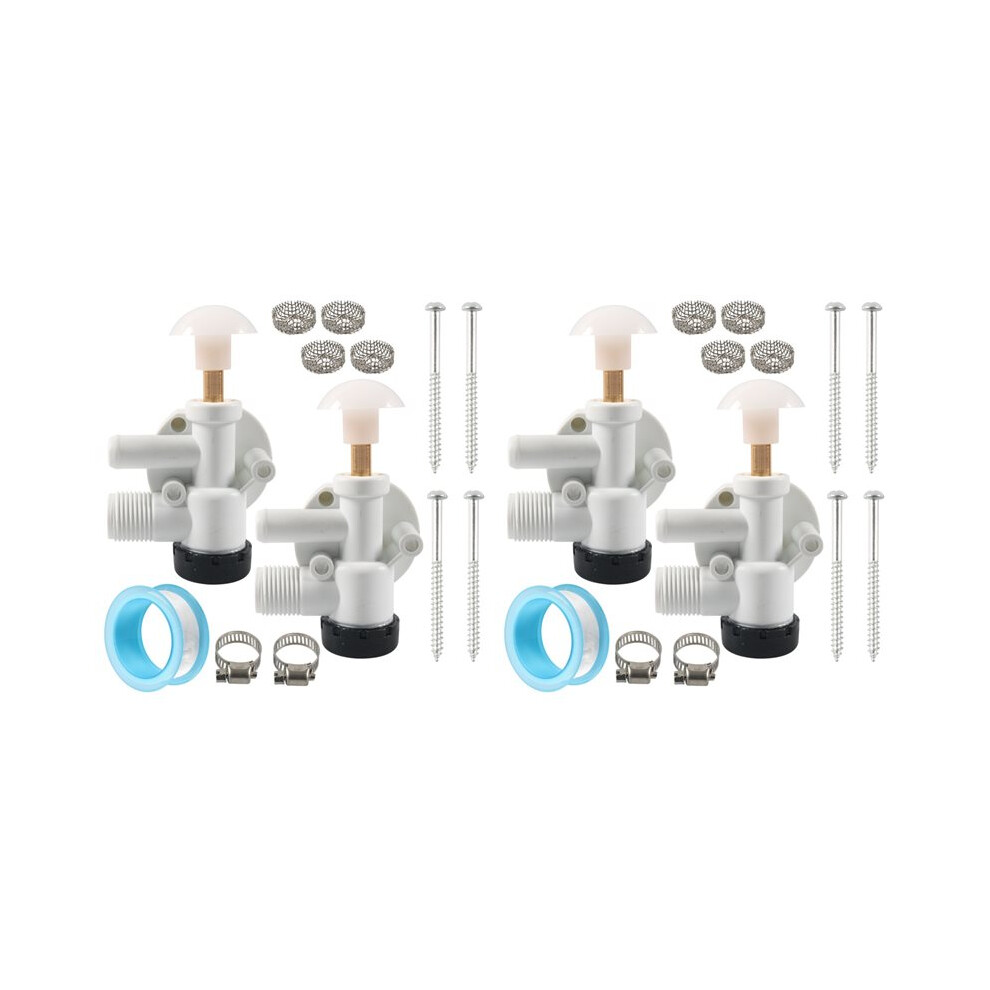 2X 385314349 Rv Water Valve Assembly Repair Kit For Sealand Ecovac Vacuflush Pedal Flush Toilets 6032975351010