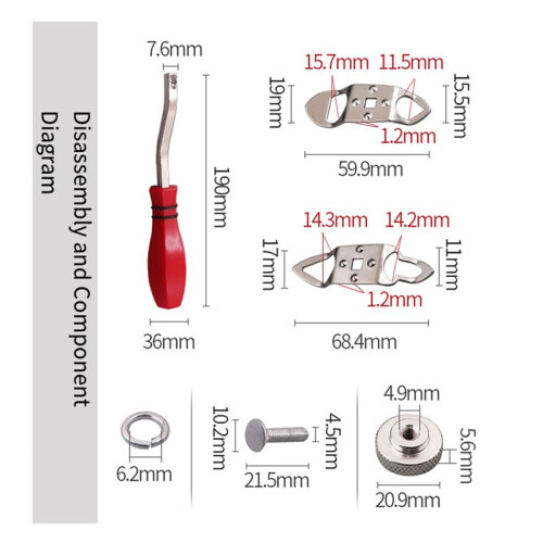 2X Car Windshield Locking Strip Tool Three-Port Core Sealing Strip Core Installation Tool Seal Strip Mould Locking 2