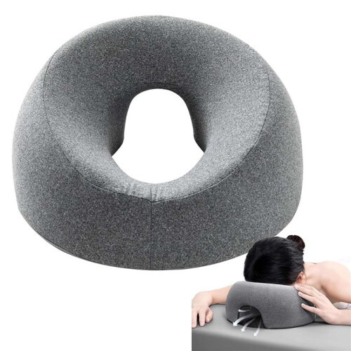 2X Face Down Pillow Massage Pillow for Bed Headrest Prone Down Sleeping,BBL Pillow After Surgery Post Eye Surgery 2