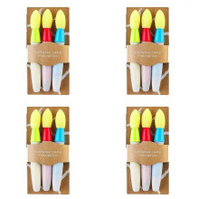 12X Washable Sidewalk Chalk Paint Brush Set Soft with Foam Brush Chalk Paint Stick Kid'S Paintbrush