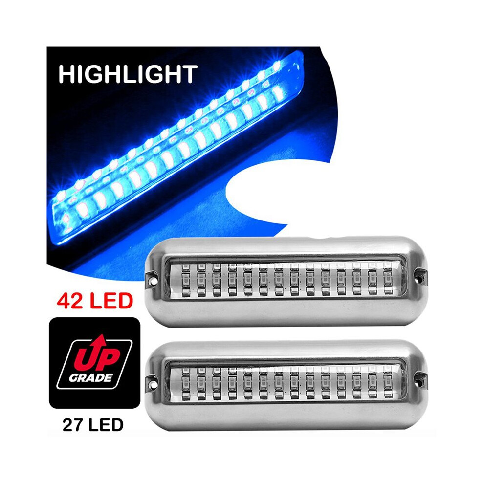 10Pcs 42Led Boat Drain Boat Transom Underwater Pontoon Marine Light 4711462120422