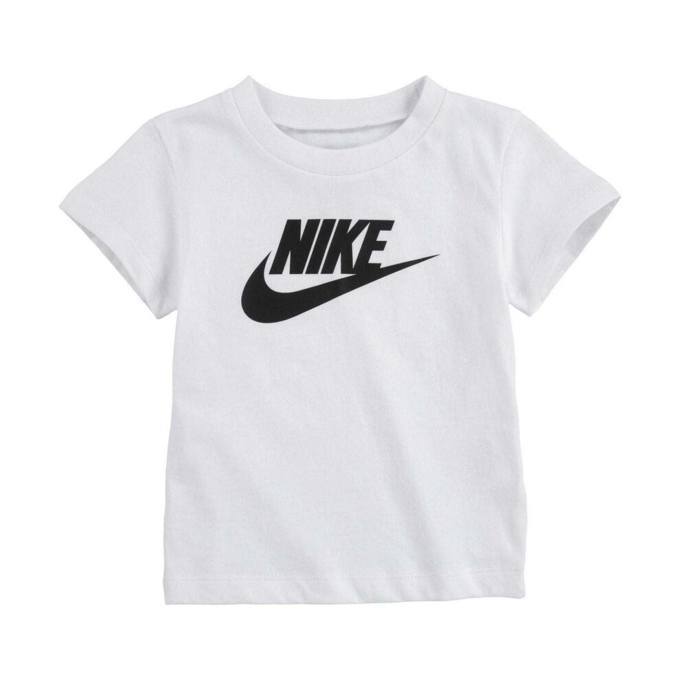 Nike (18 Months, ) Baby Futura Evergreen Swoosh T-Shirt White