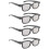 80Pcs Polarized Passive 3D Glasses for Cinema IMIX Screen 3