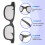 80Pcs Polarized Passive 3D Glasses for Cinema IMIX Screen 8