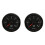2X Tacômetro Elétrico de 2 Polegadas, 52 mm, 0-6000 RPM, com Luz de Fundo, para Motor  de 1 A 20 Cilindros 1