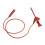 4x Multimeter Test Hook Clip  IC Hook Test Clip with Leads to 2mm Hole Socket High Quality Test Cable Parts 6