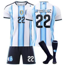 (blue, 24) No. 22 L. Martínez Home Soccer Jersey and Socks Set for Teens, Kids, and Adults, 2026 FIFA World Cup