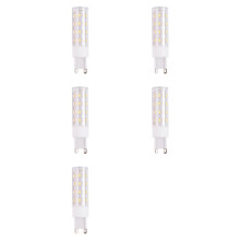 5X G9 Led Light Bulb 6W Tuya WiFi Dimmable Light Halogen Light Voice Control LED Bulbs 2700-6500K EU Plug