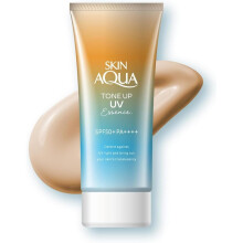 Skin Aqua Solskydd Tone Up UV Essence 80g - Latte Beige