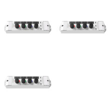 3X 12-24VDC 4 Knob Key RGB/RGBW LED Dimmer RF Controller 4CHx4A Digital Display As RF Remote for 4 Channel LED Strips